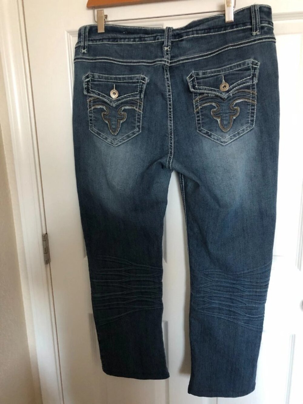 Suko Jeans Women's Blue Wash Straight Leg Comfort Fit 5-Pocket Size 14- - Picture 3 of 14